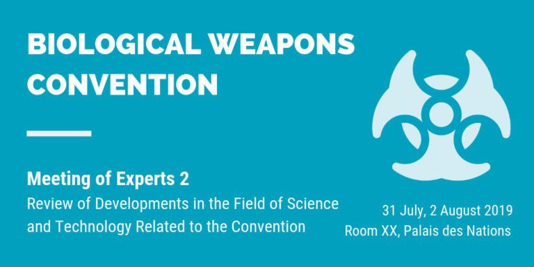 Blog 2 – Experiences of a student at the Meetings of Experts of the Biological and Toxin Weapons Convention