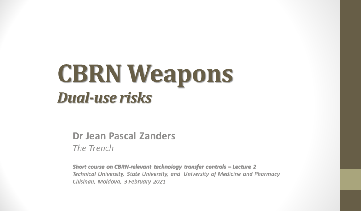 Education on CBRN-relevant dual-use technology transfers in Moldova